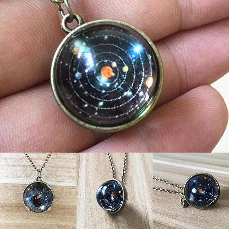 BowLift | Double-Sided Glass Galaxy Necklace