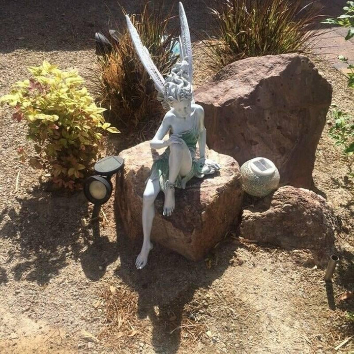 BowLift | Sitting Fairy Garden Statue