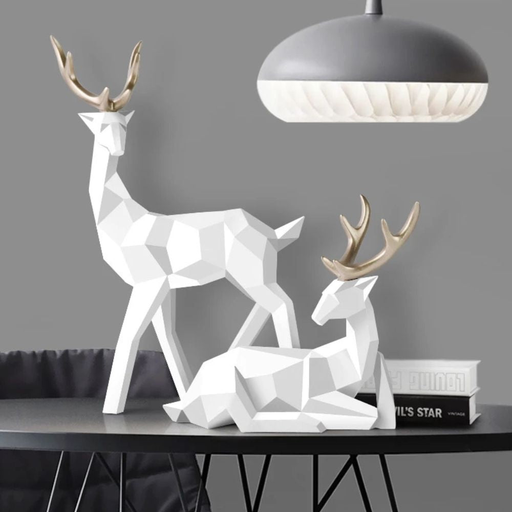 BowLift | Geometric Deer Statue