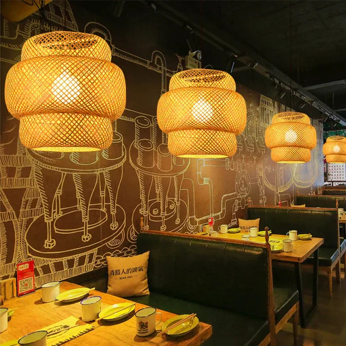 BowLift | Handmade Rattan Pendant Light - RayaLight