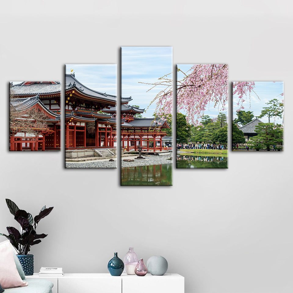 Temple Park 5 Piece - Canvas Wall Art Painting | Bowlift