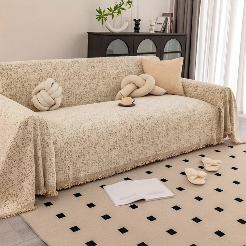 BowLift | Speckled Pattern Chenille Sofa Cover