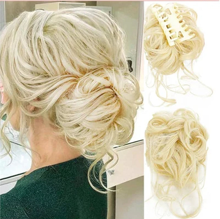 Hair bun ponytail with clip | Bowlift