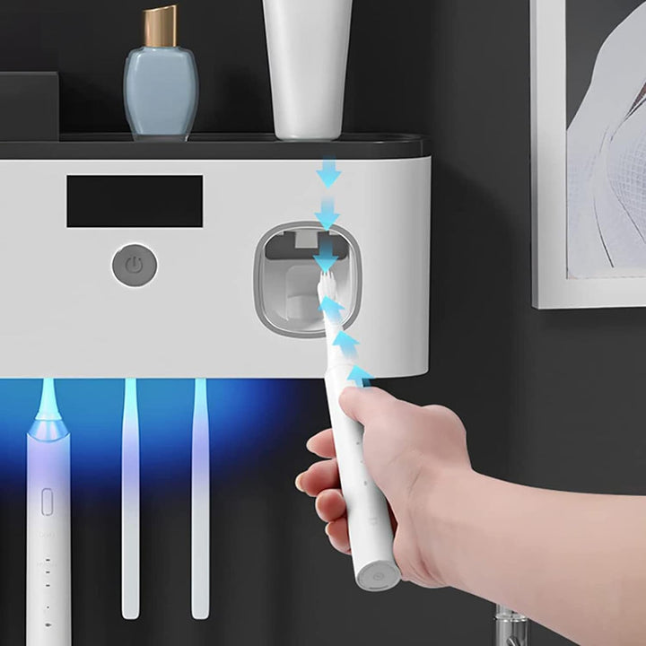BowLift | UVShield – Hygienic toothbrush holder with smart dosing!