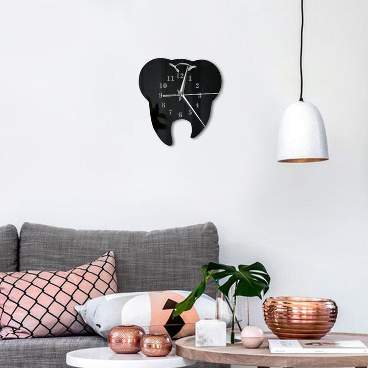 BowLift | GlowDent - Mirror Wall Clock for Dental Hygiene