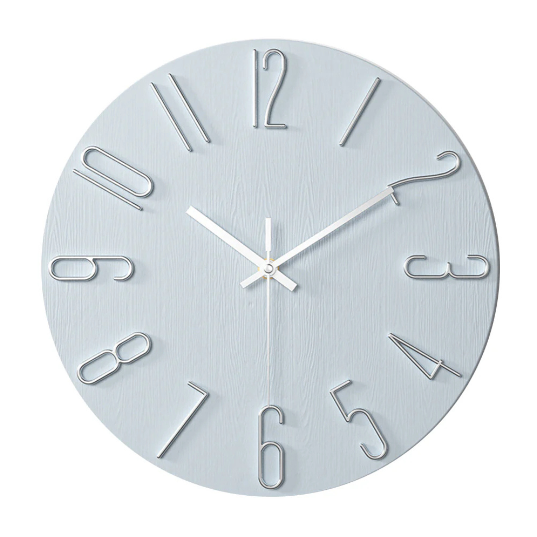 BowLift | Modern Black Wall Clock | 30 cm Silent Minimalist Design