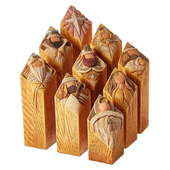 Heaven Nativity Tree Pillar Statues | Bowlift
