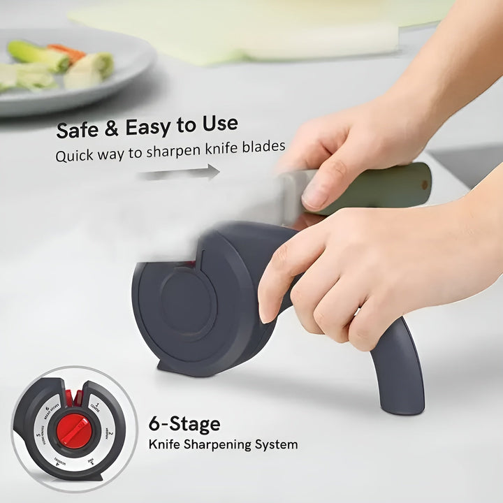 BowLift | 6-in-1 Multi Tool Anti-Slip Knife Sharpener
