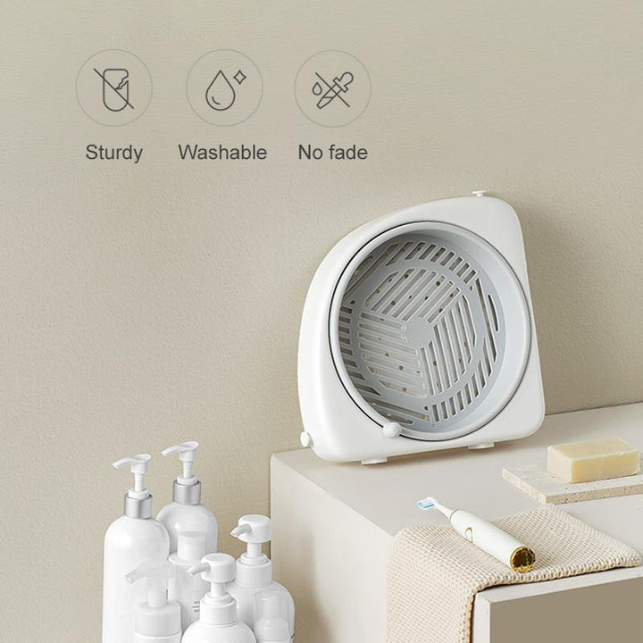 Waterproof Rotating Bathroom Corner Shelf