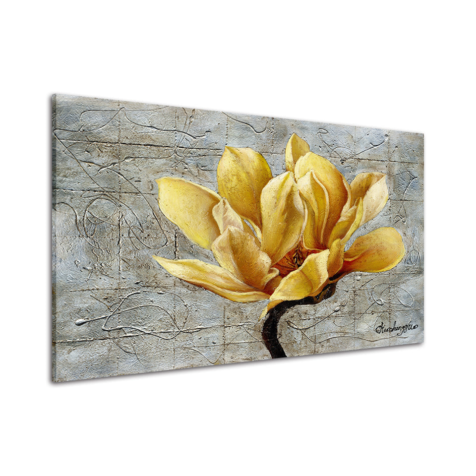 Yellow Lily - Canvas Wall Art Painting | Bowlift