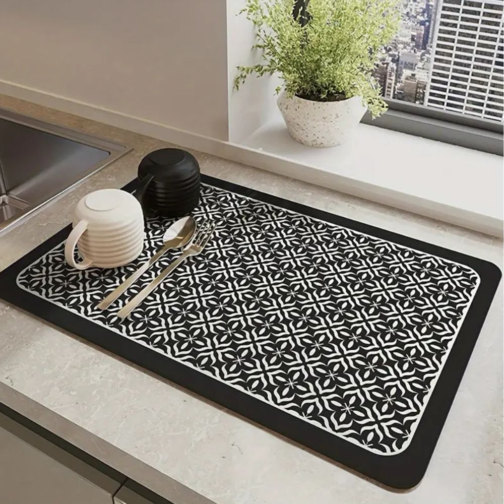 BowLift | Mandala Kitchen Dish Drying Mat