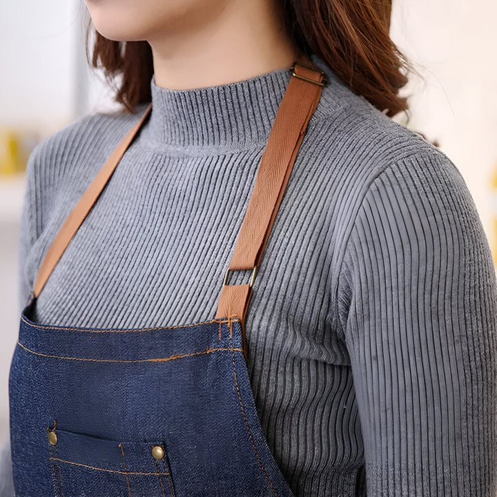 BowLift | Adjustable Denim Apron