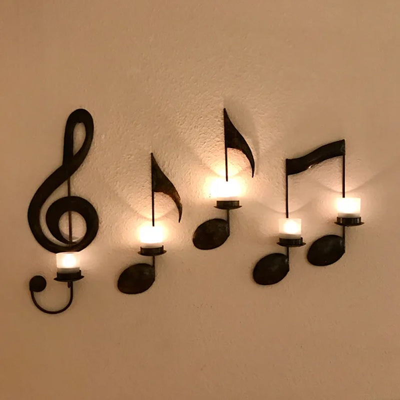 BowLift | 🎼Black Musical Note Wall Light