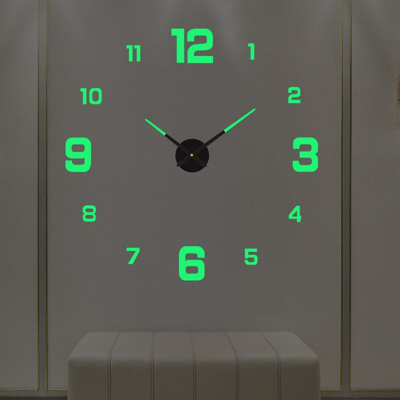 BowLift | Wall Clock Large Modern Home Decor Style