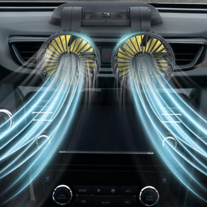 BowLift | Dual Head Car Auto Cooling Air Circulator Fan
