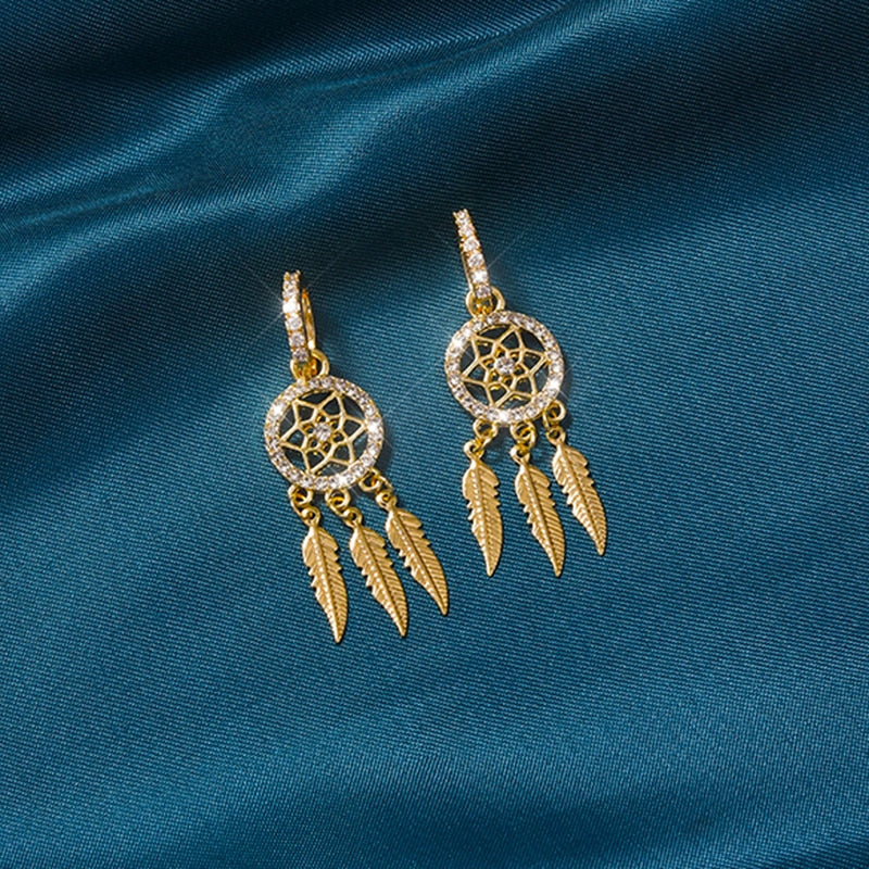 BowLift | Dreamcatcher Crystal Charm Earrings