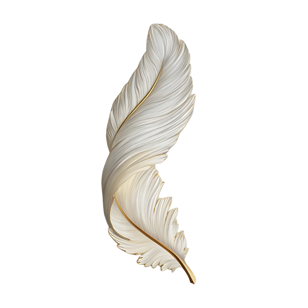 BowLift | Modern Wall LED Lighting with Feathers and USB Power
