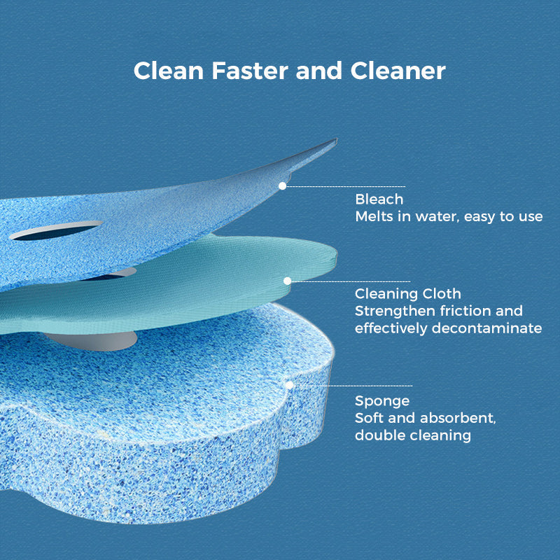 Toilet Wand Kit, Disposable Toilet Cleaning System with 18 Refill Heads | Bowlift