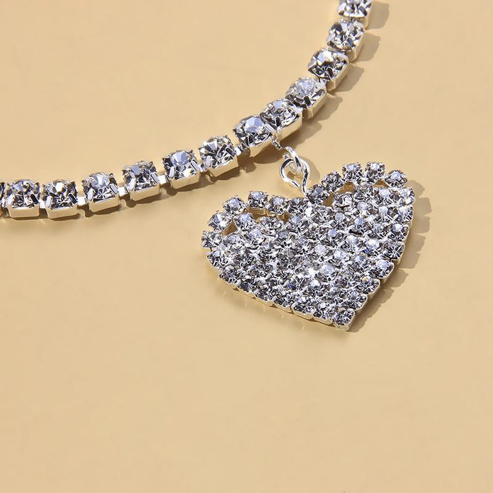 BowLift | Fashion Heart Rhinestone Anklet