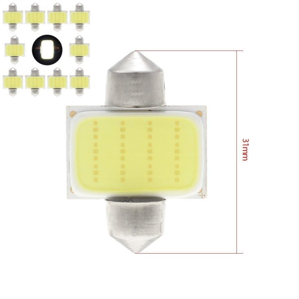 BowLift | 10pcs Car Interior Dome Lights COB 1.5W DC12V LED Bulbs Lamp Plate