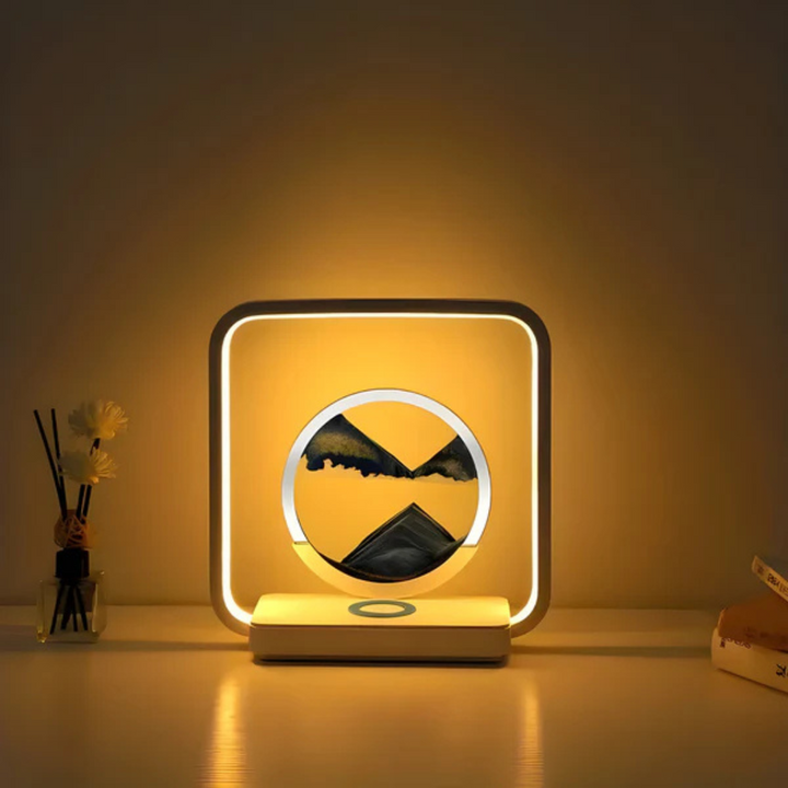 BowLift | SandAura | 3D LED Night Lamp with Flowing Sand Art