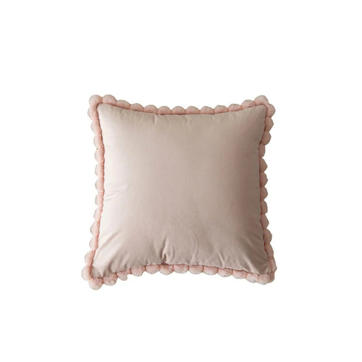 BowLift | Velvet Pom-Pom Trim Cushion Cover