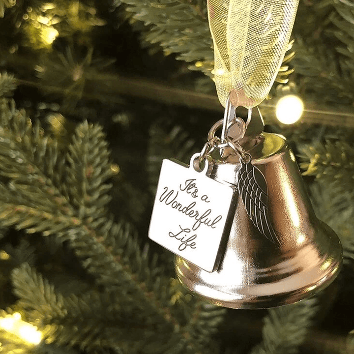 BowLift | 🎄Christmas Tree Memorial Ornaments Angel Wings Bell Hangings Hanging Decoration