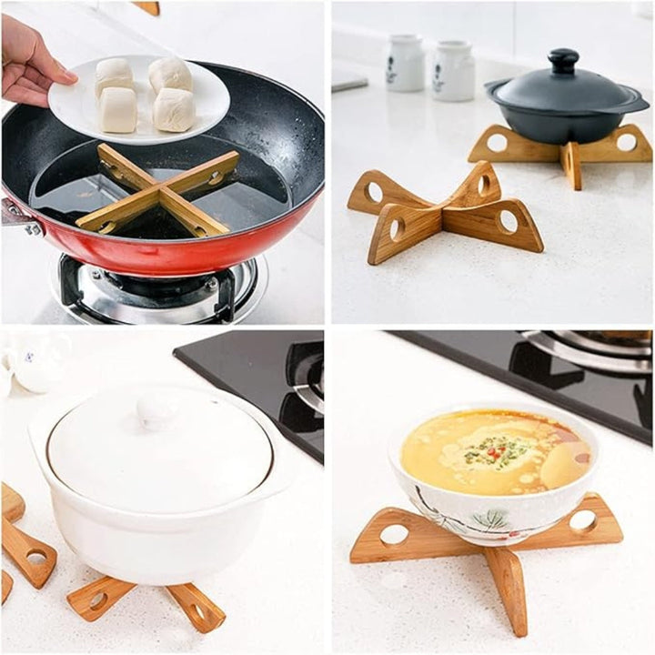 BowLift | Bamboo Pot Stand & Steam Rack