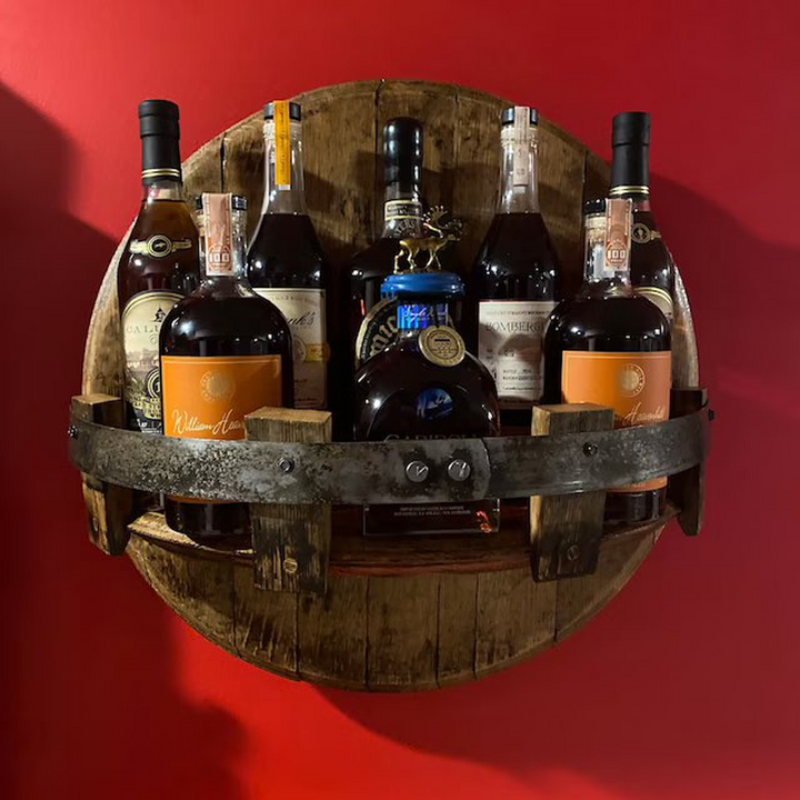 Bourbon Whiskey Barrel Shelf | Bowlift