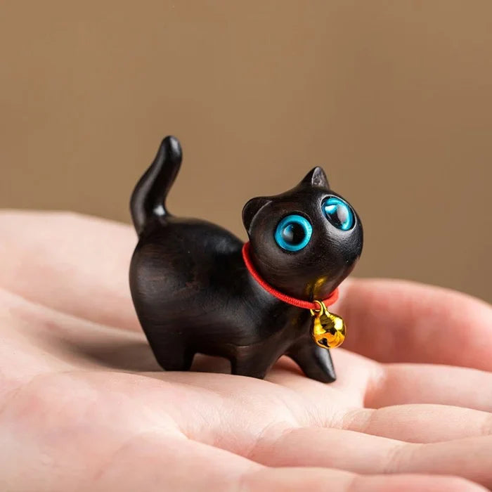 BowLift | Sandalwood handmade wooden cat