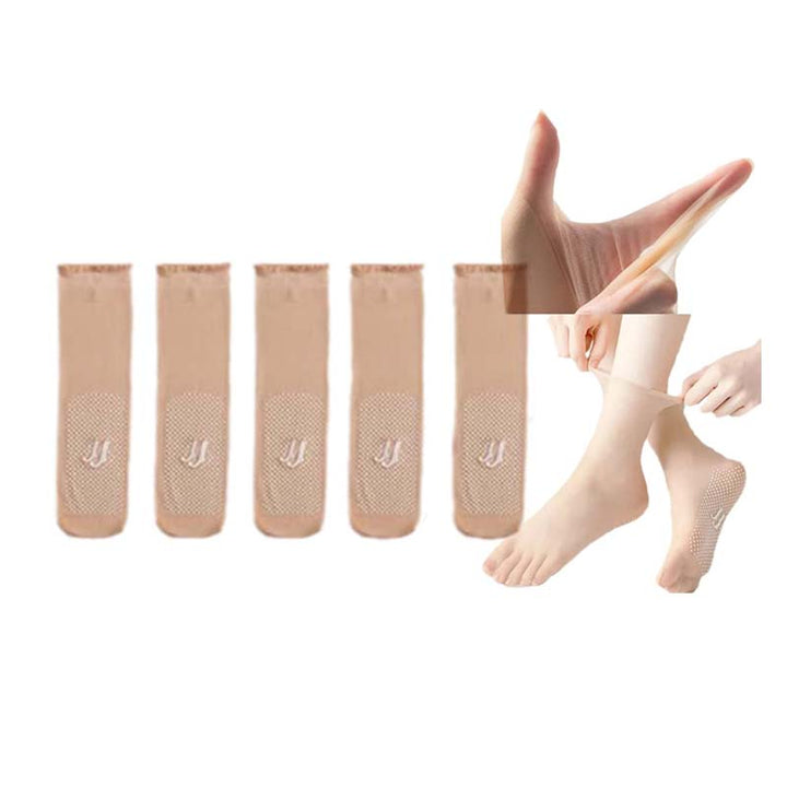 BowLift | Spring Summer Invisible Non-Slip Crystal Silk Socks