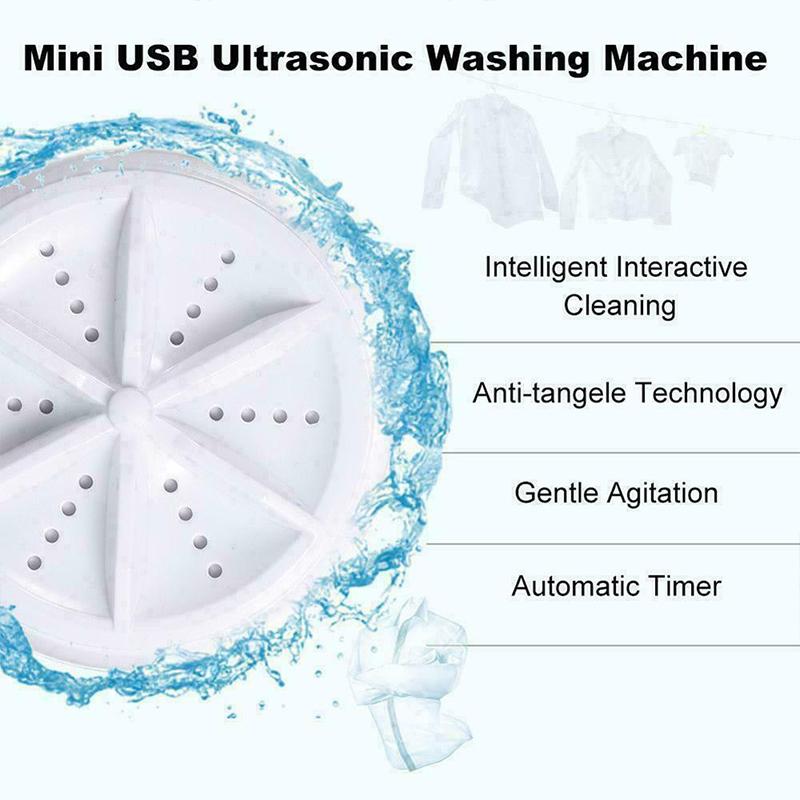 Portable Ultrasonic Dishwasher and Laundry Cleaning Device