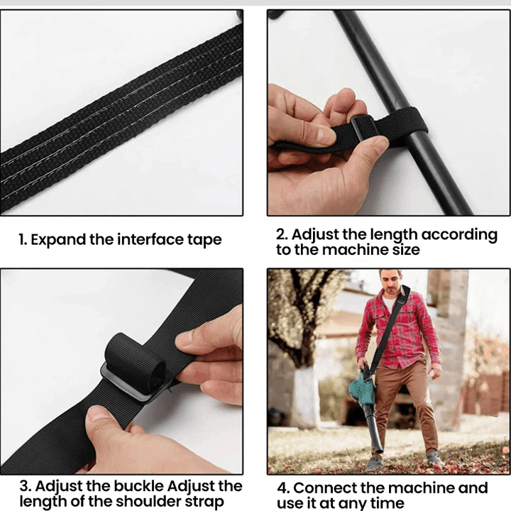 BowLift | Ergonomic Weed Killer Handle Extension Brush Cutter Trimmer Handle
