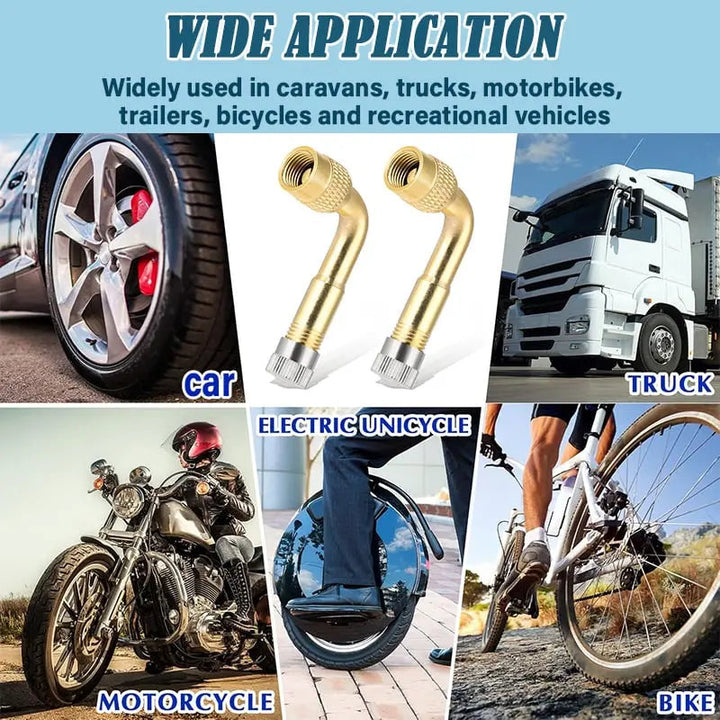 BowLift | Angled Brass Valve Extensions for Vehicles