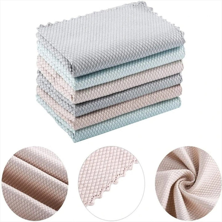 Fish Scale Microfiber Polishing Cleaning Cloth | Bowlift