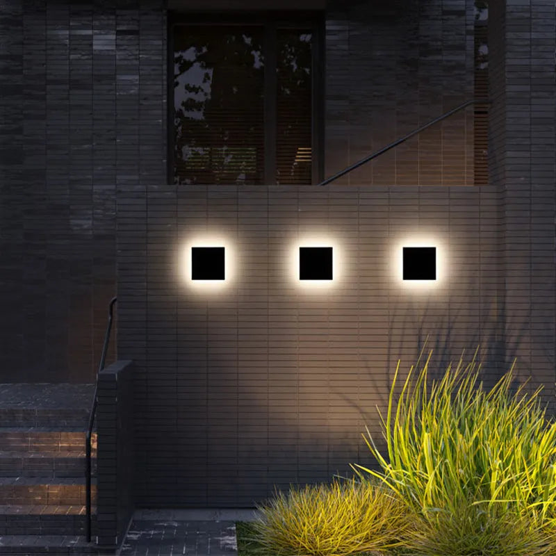 BowLift | Wall Light Modern Black Outdoor LED Lamp