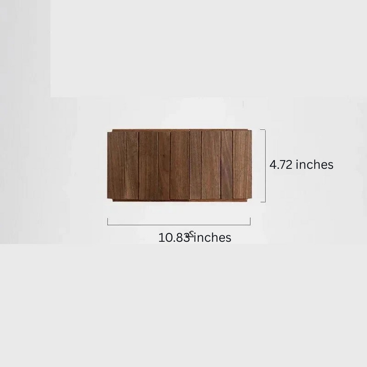 Wooden Wall-Mounted Coat Rack with 4 or 6 Hooks