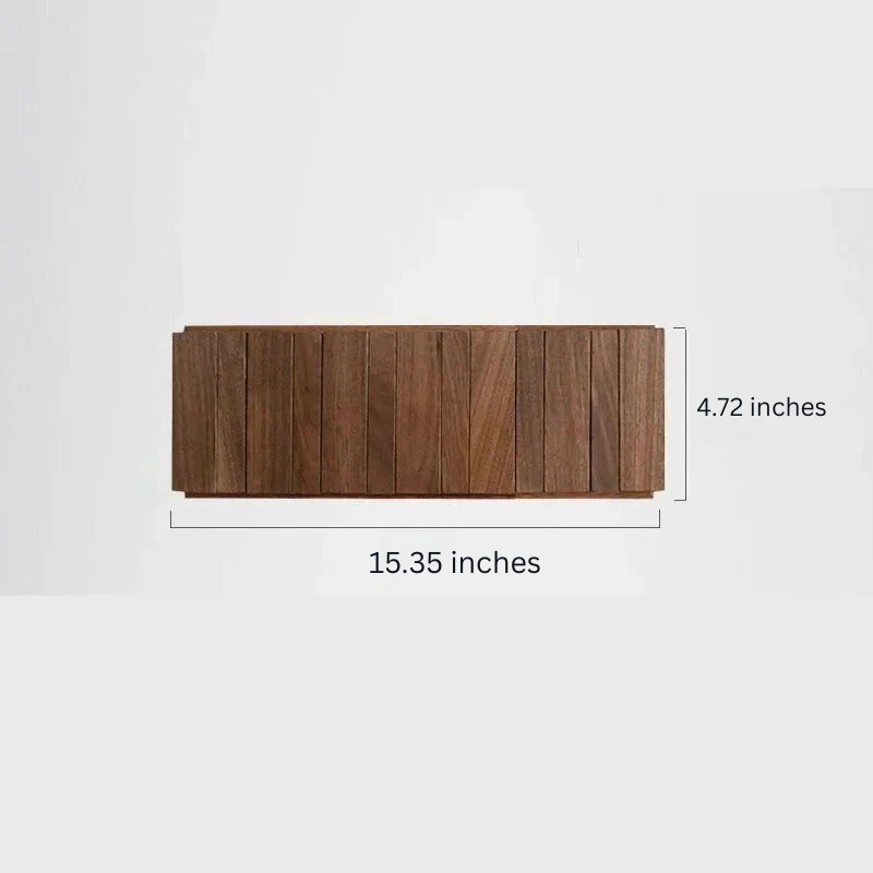 Wooden Wall-Mounted Coat Rack with 4 or 6 Hooks
