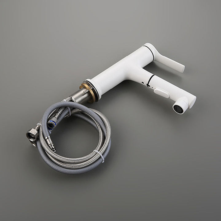BowLift | Contemporary Single Handle Faucet Retractable Sink Faucet with Lever Handle