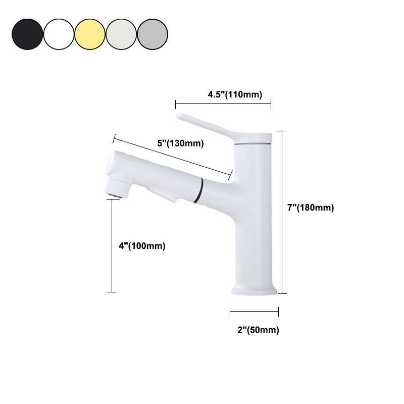 BowLift | Contemporary Single Handle Faucet Retractable Sink Faucet with Lever Handle