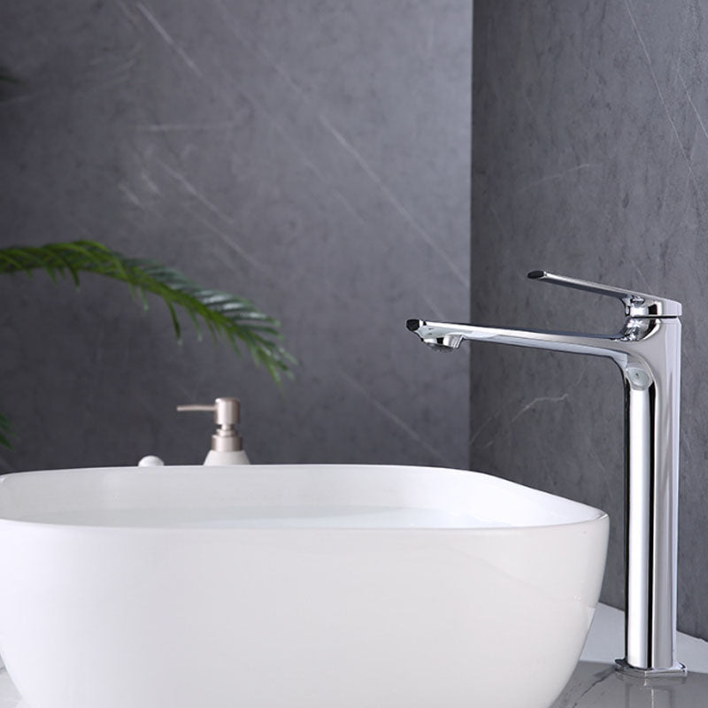 BowLift | Modern faucet brass lever handles low arc sink bathroom faucet