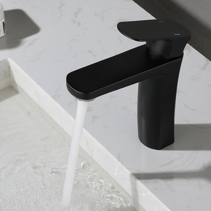 BowLift | Square 1-Handle Basin Faucet 1 Hole Basin Faucet