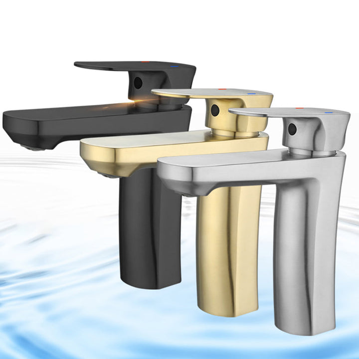 BowLift | Square 1-Handle Basin Faucet 1 Hole Basin Faucet