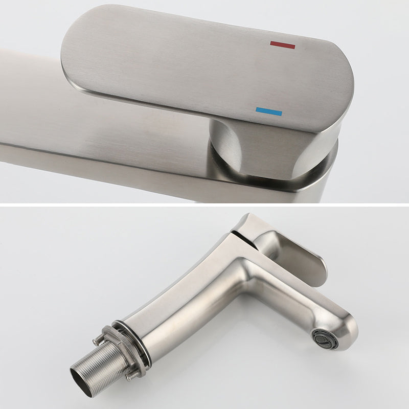BowLift | Square 1-Handle Basin Faucet 1 Hole Basin Faucet