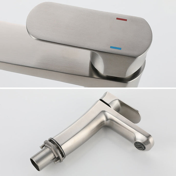 BowLift | Square 1-Handle Basin Faucet 1 Hole Basin Faucet