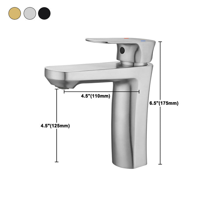 BowLift | Square 1-Handle Basin Faucet 1 Hole Basin Faucet