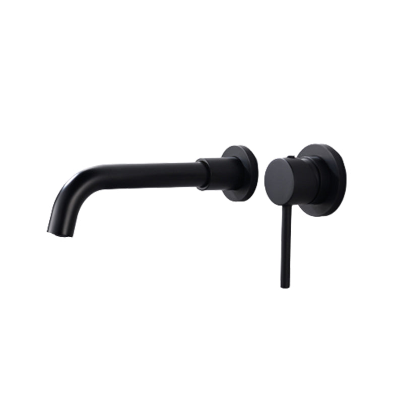 BowLift | Round Single Handle Bathroom Faucet 2-Hole Wall Mounted Bathroom Faucet with Swivel Head