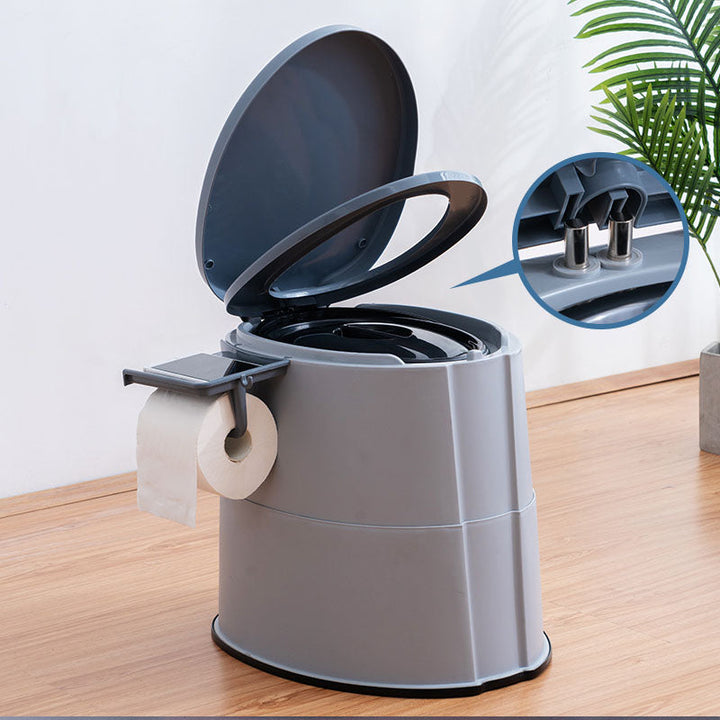BowLift | Modern Flush Toilet Plastic Round Floor Mounted Toilet Bowl for Bathroom