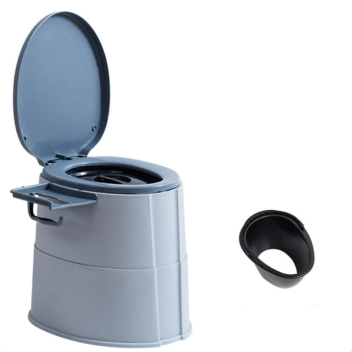 BowLift | Modern Flush Toilet Plastic Round Floor Mounted Toilet Bowl for Bathroom
