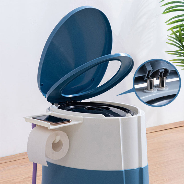 BowLift | Modern Flush Toilet Plastic Round Floor Mounted Toilet Bowl for Bathroom
